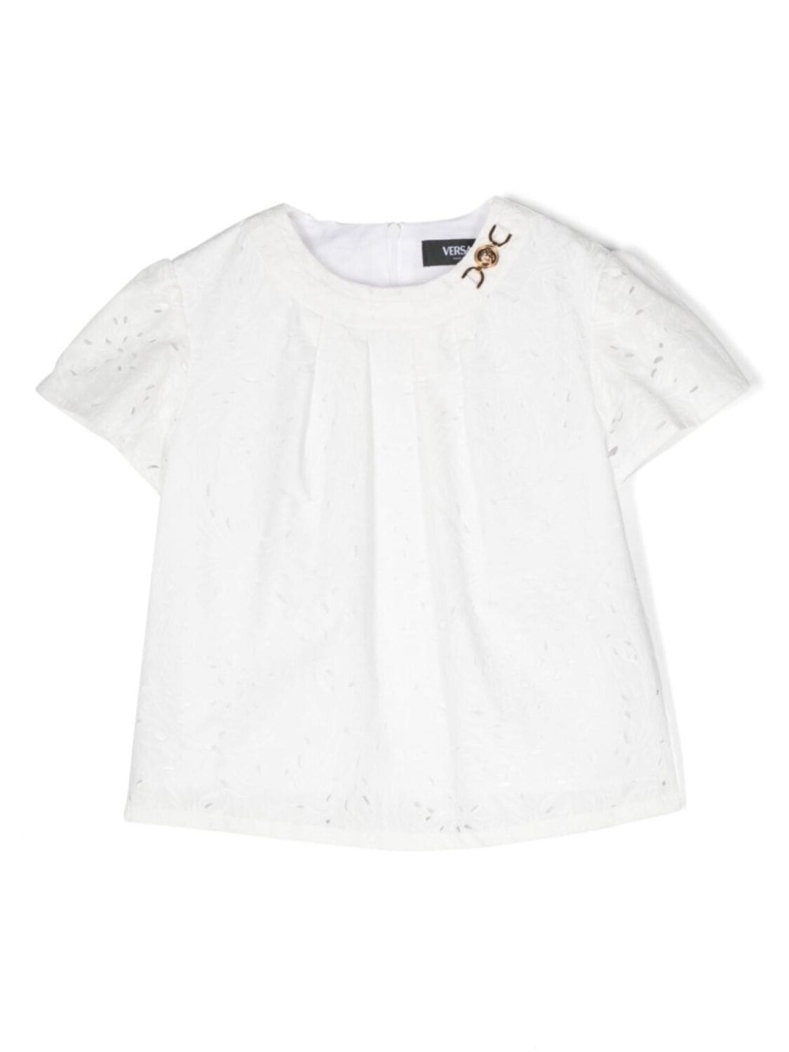 

Versace Kids рубашка Barocco Sangallo, белый