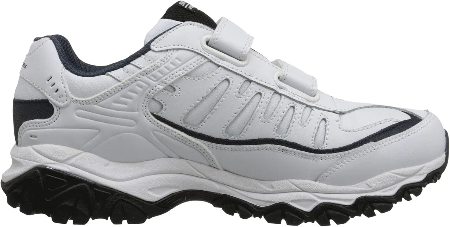 Мужские кроссовки Skechers Afterburn M.fit-Fin, White Navy — фото 4