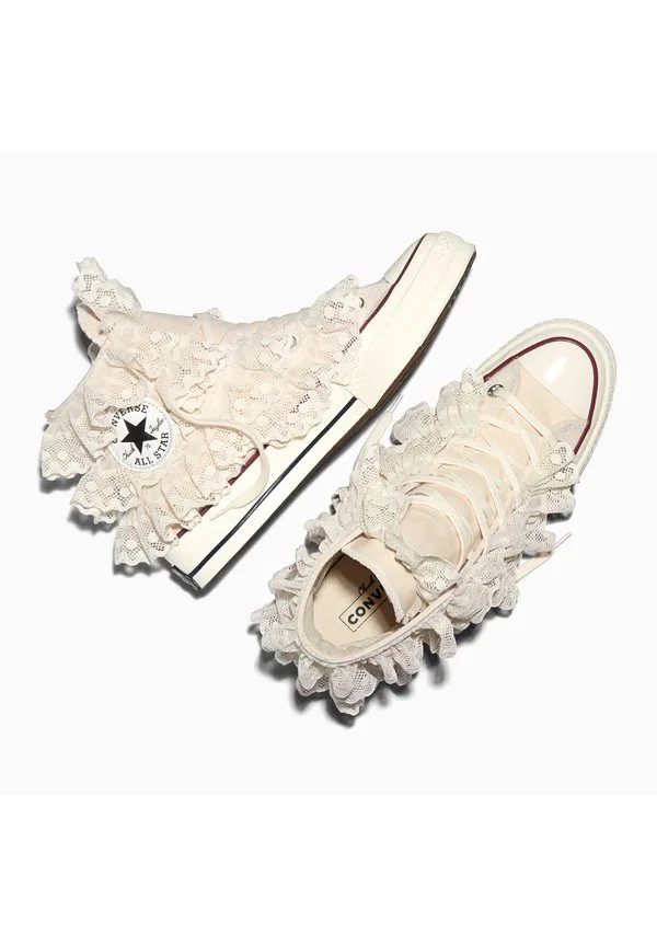 Высокие кроссовки chuck flourish Converse, Egret Crochet — фото 3