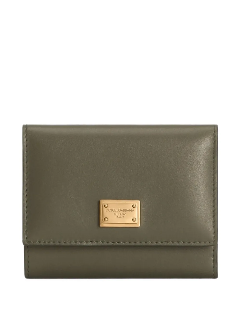 

Кошелек на молнии с логотипом Dolce & Gabbana, зеленый