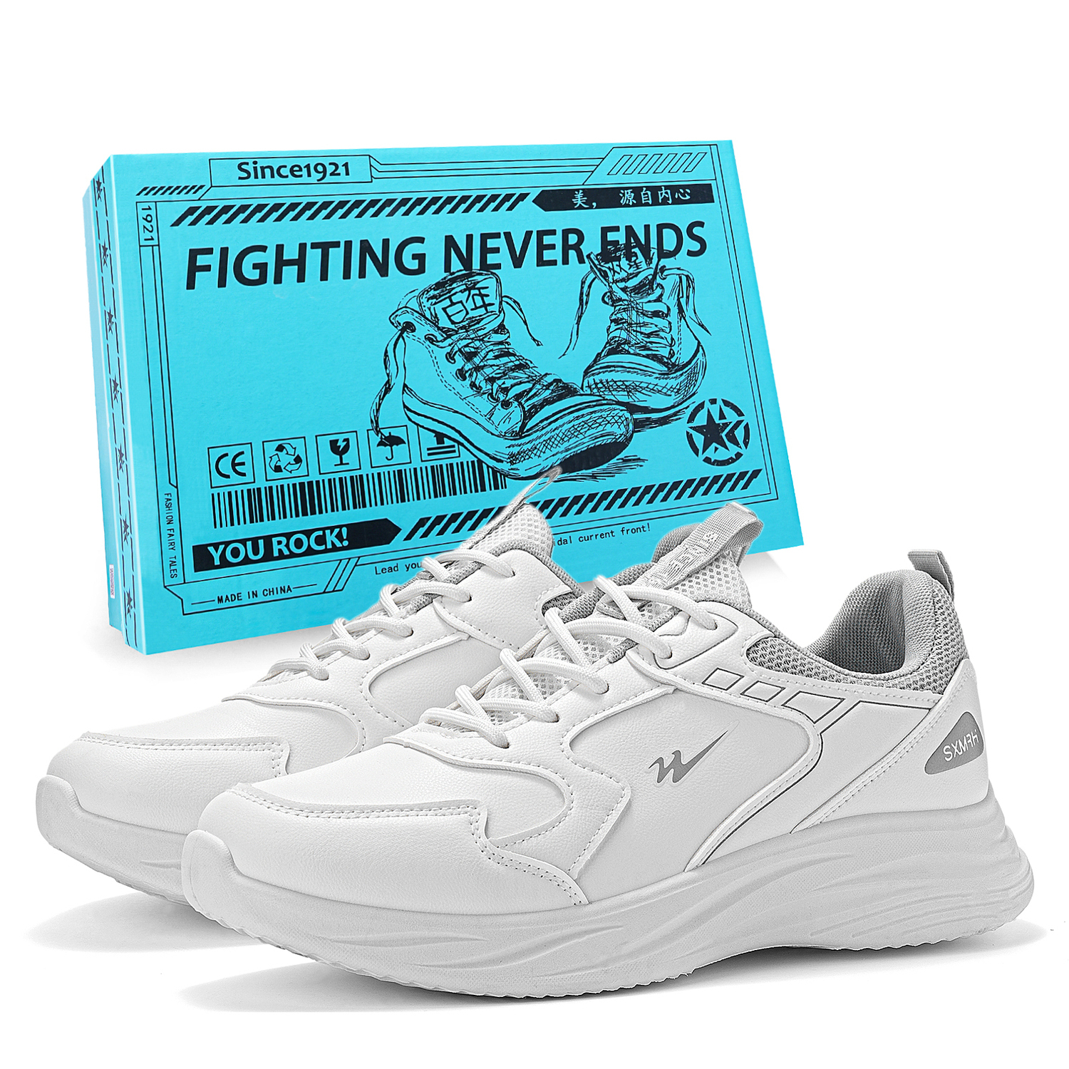 

DOUBLE STAR 88 Износостойкие и легкие низкие кеды унисекс бело-серые, цвет White Gray