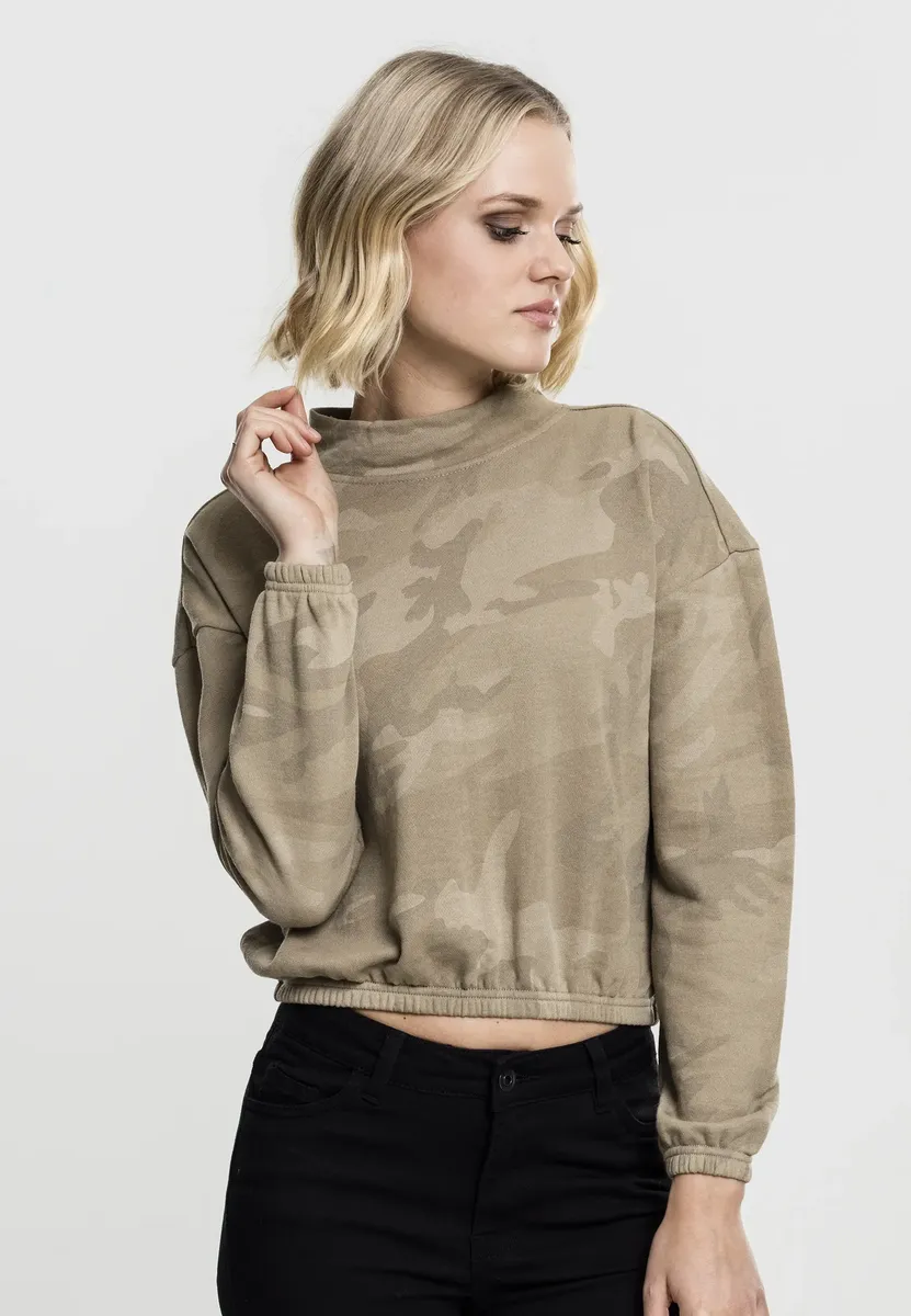 

Толстовка URBAN CLASSICS " Urban Classics Ladies Ladies Camo Turtleneck Crew", цвет Sand Camo