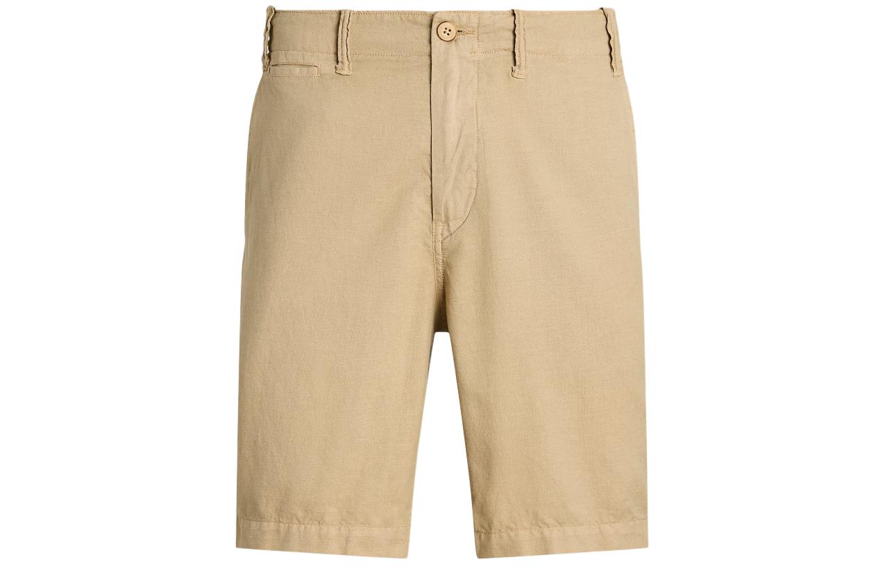 Хлопковые льняные шорты Chino Polo Ralph Lauren, фиолетовый — фото 3
