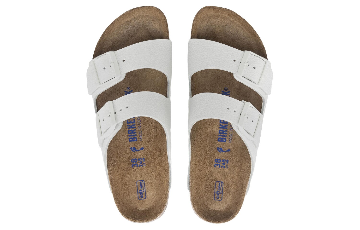 Birkenstock Arizona Шлепанцы с мягкой стелькой унисекс, White — фото 4