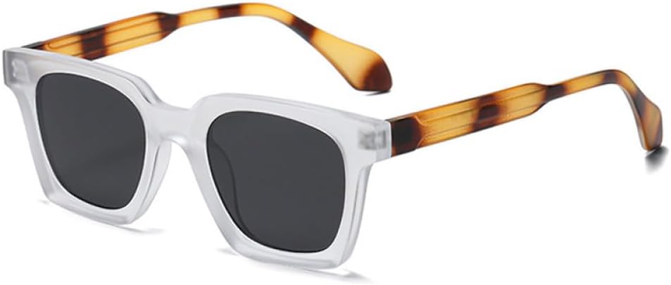 

Двухцветные солнцезащитные очки для женщин, модные солнцезащитные очки UV400 для мужчин, трендовые солнцезащитные очки (прозрачные, янтарно-серые, один размер) LXLHWN, Clear Amber Gray