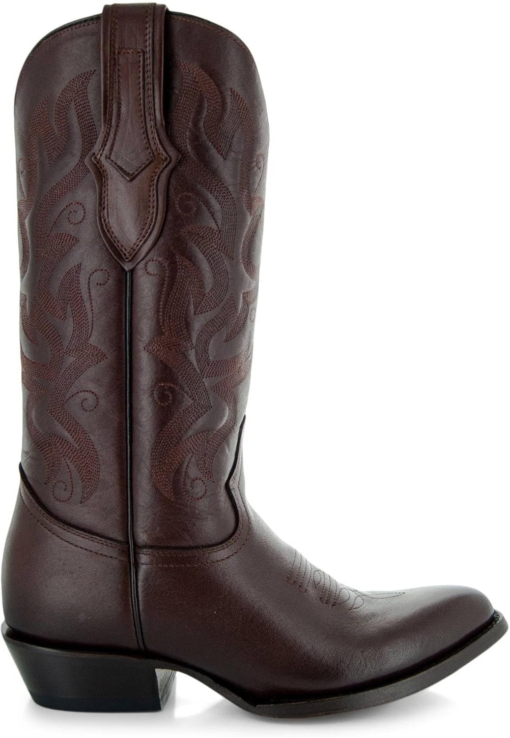 Мужские классические ковбойские сапоги Soto Boots с круглым носком H7001, коричневый — фото 4