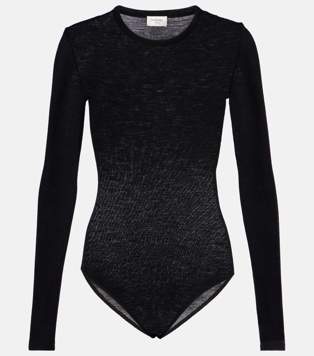 

Водолазка из шерстяного джерси Saint Laurent, нуар