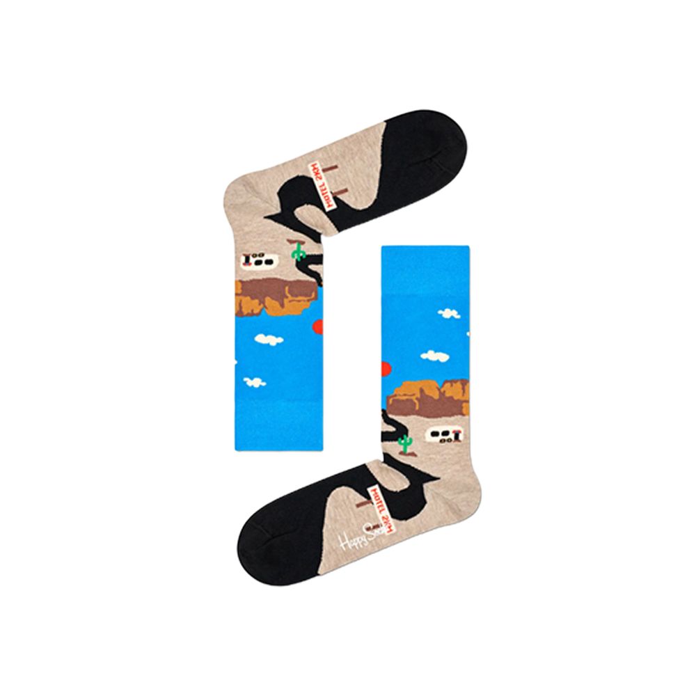 

Синий хлопковый носок Happy Socks