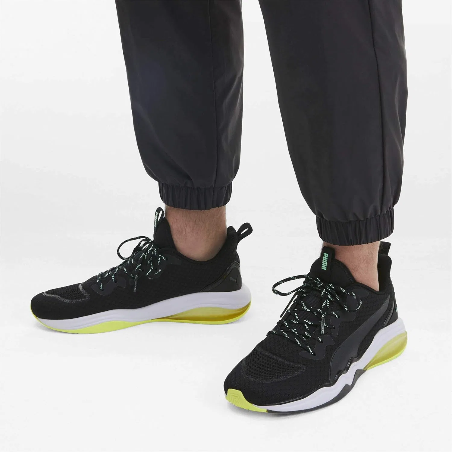 Мужские домашние кроссовки Puma Lqdcell Tension, Puma Black Yellow Alert — фото 3