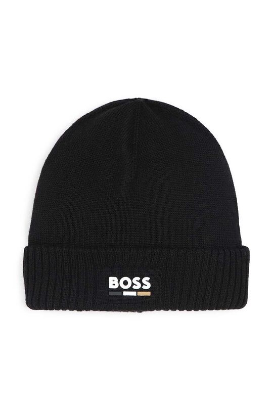 

Детская шапка из смесовой шерсти Boss, черный