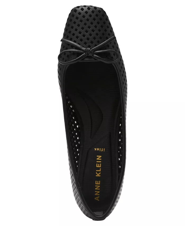 Женские балетки Aspen-P с мыском-сердечком Anne Klein, черный — фото 4