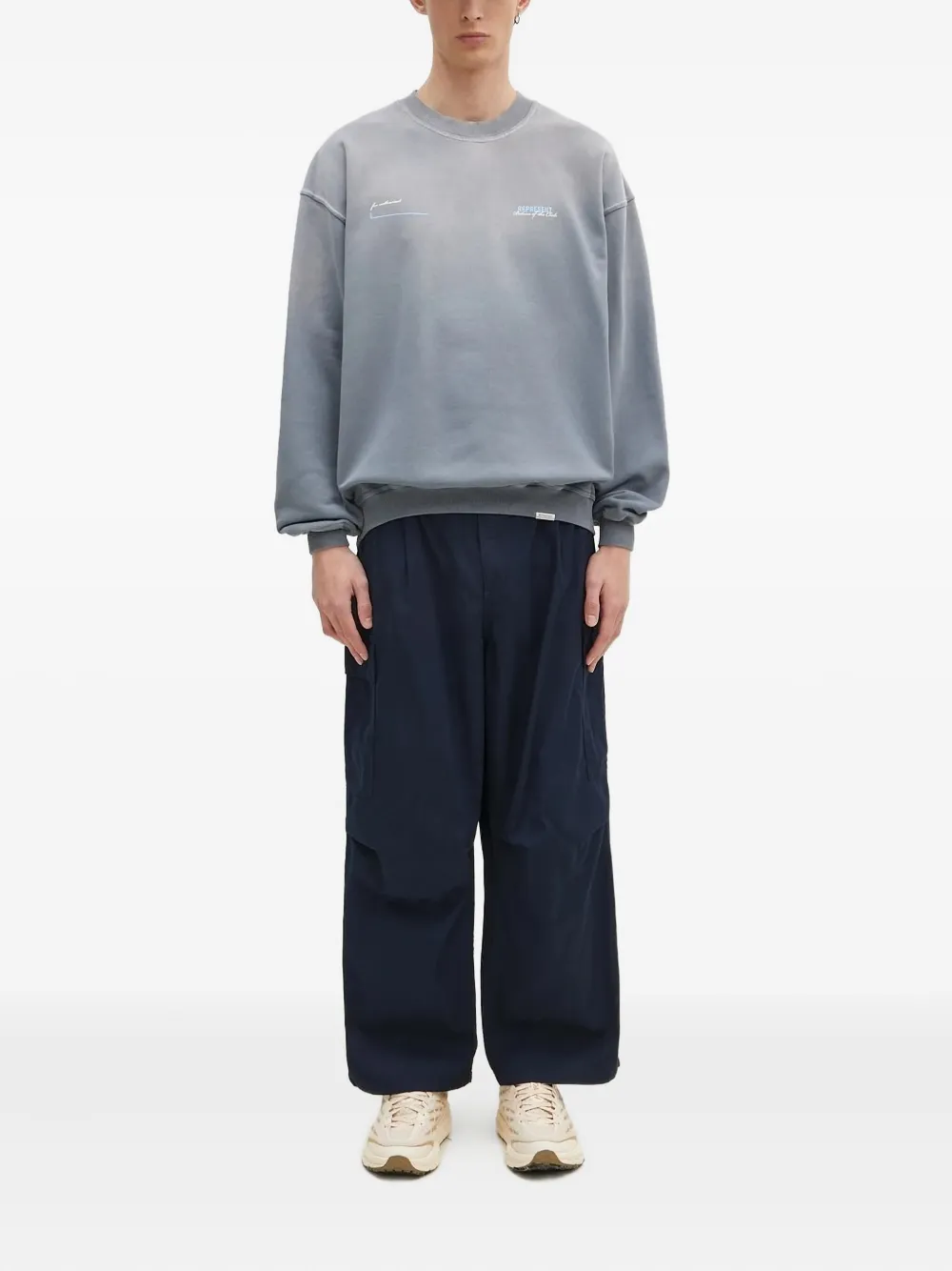 

Брюки широкие с карманами-карго CARHARTT WIP, синий