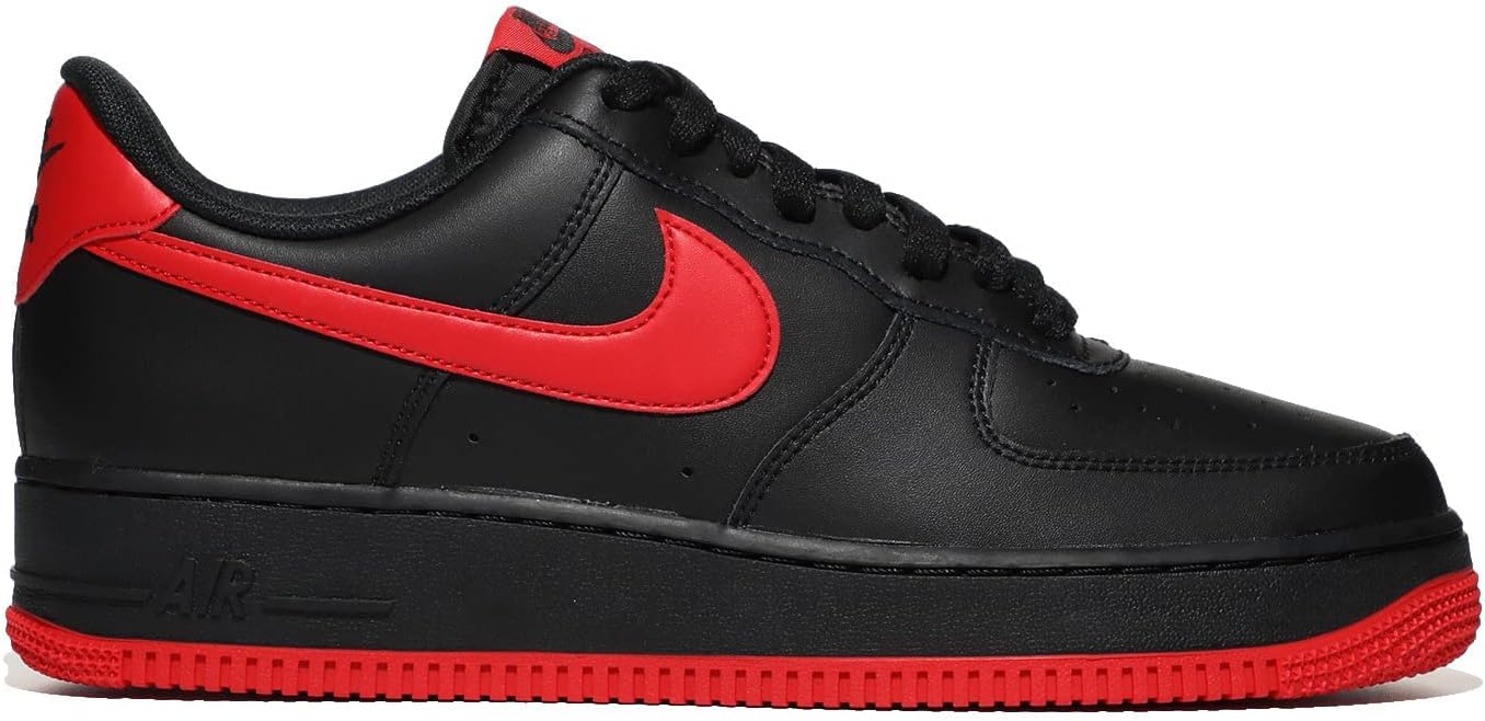 

Nike Mens Air Force 1 '07 An20, Black/Red