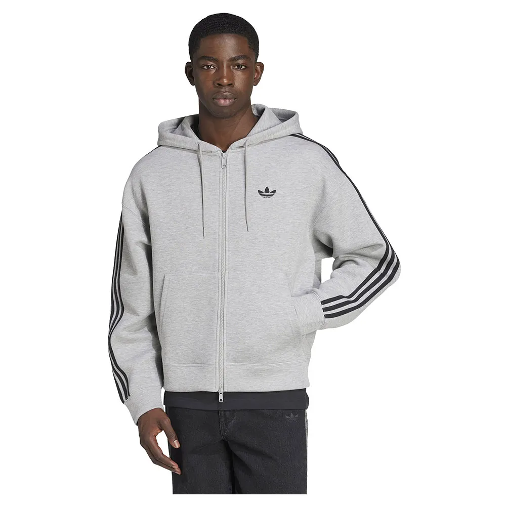 

Толстовка adidas Originals Adicolor Spacer Oversized full zip, серый
