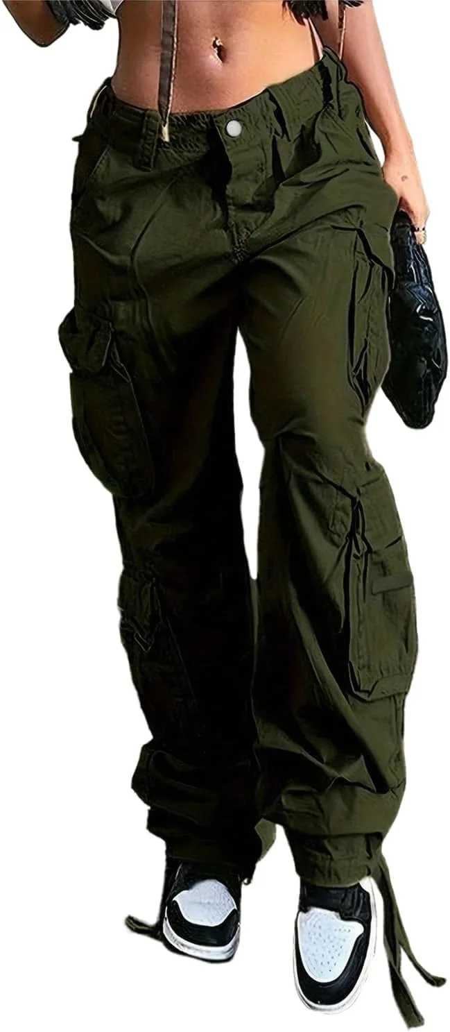 

Женские карго джинсы baggy straight с клапанами Foresi