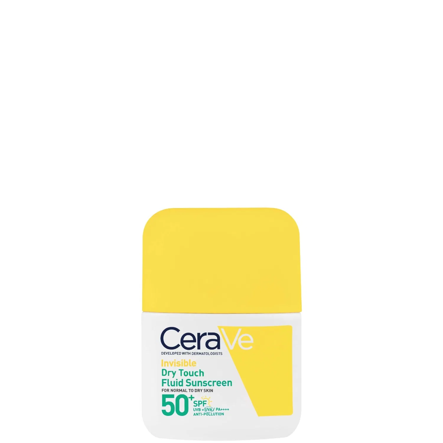 Невидимый, сухой на ощупь, солнцезащитный флюид SPF 50 для нормальной и жирной кожи с 3 необходимыми церамидами, 50 мл Cerave