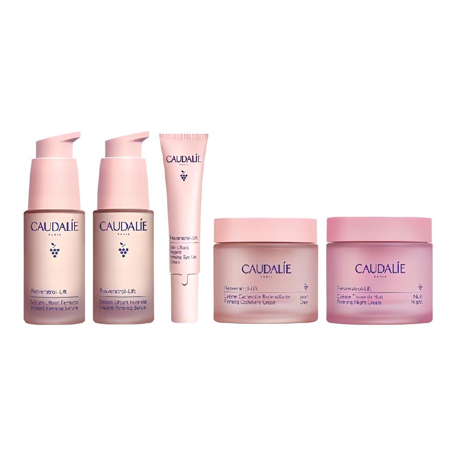 CAUDALIE Набор для ухода за кожей Outili White Resveratrol Collagen, подтягивающий, 5 предметов — фото 2