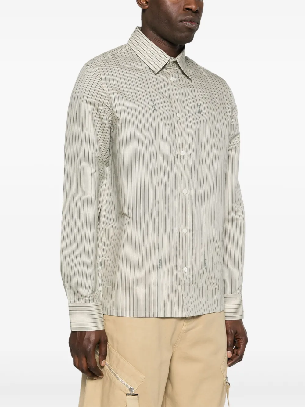 Рубашка La Chemise De Costume JACQUEMUS, зеленый — фото 3