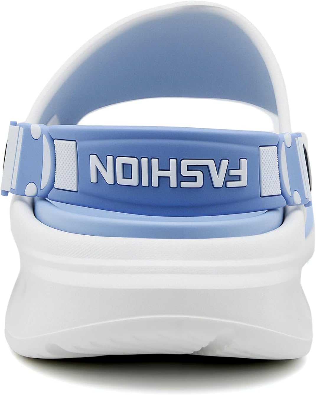 Мужские сандалии Jerzmy Cushioned Slides, ультракомфортные мужские тапочки, спортивные сандалии с поддержкой свода стопы и задним ремешком, открытый носок, для дома, улицы, пляжа, сада и путешествий, белый/синий — фото 4