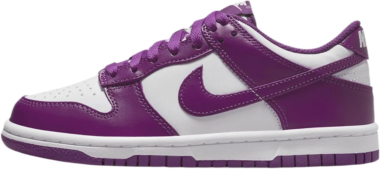 Кроссовки Nike Dunk Low, белый/фиолетовый