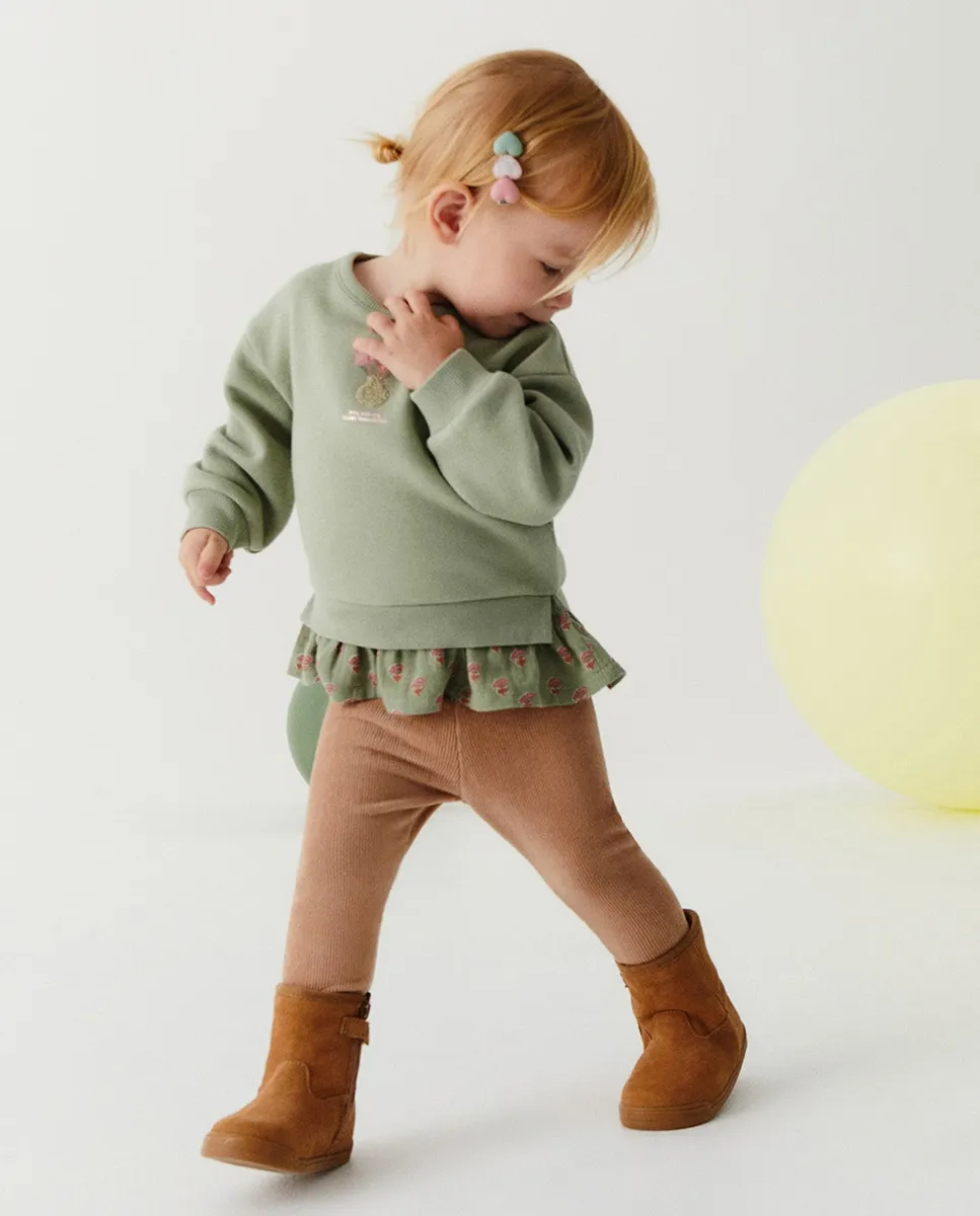 

Леггинсы из велюра Sfera, песочный