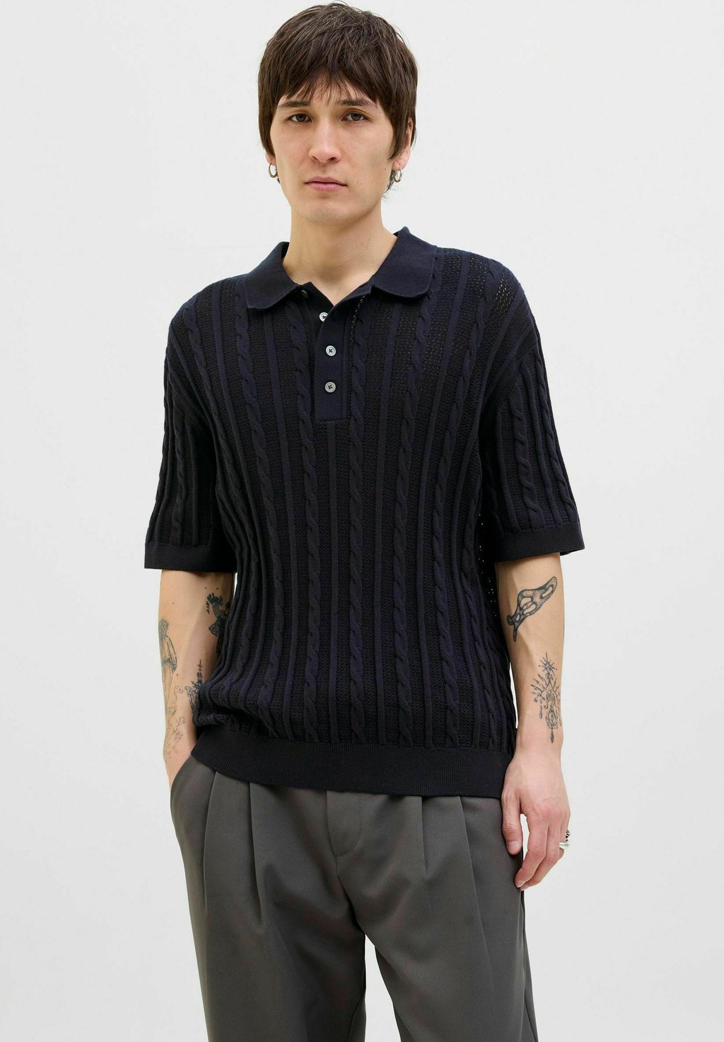 

Рубашка поло JPRBLAMASON Jack & Jones PREMIUM, темно-синий