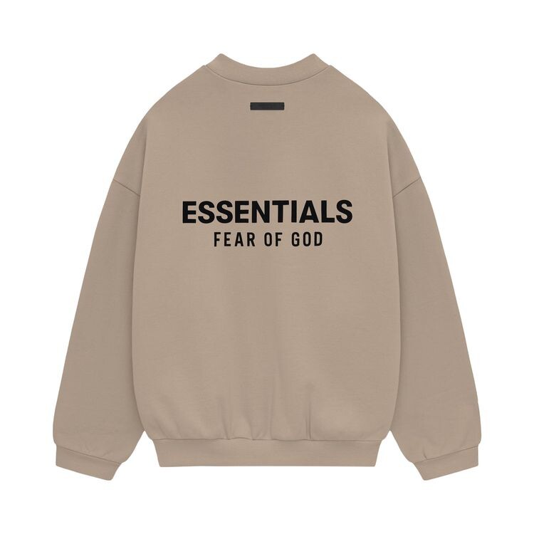 Толстовка Fear of God Essentials Fleece Crewneck II Desert Sand, желто-коричневый — фото 2
