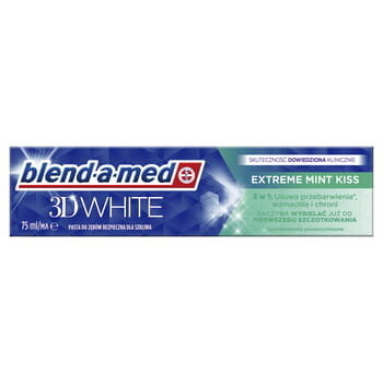 

Зубная паста 3D White Extreme Mint Kiss, 75 мл Blend-A-Med