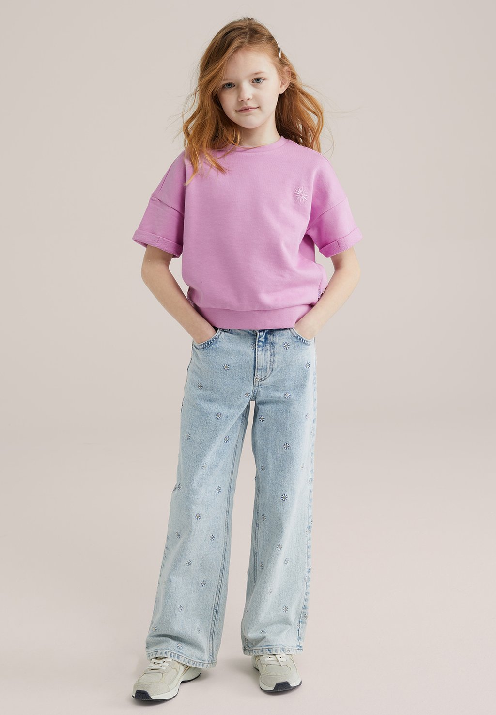 

Базовая футболка WE Fashion, светло-фиолетовый