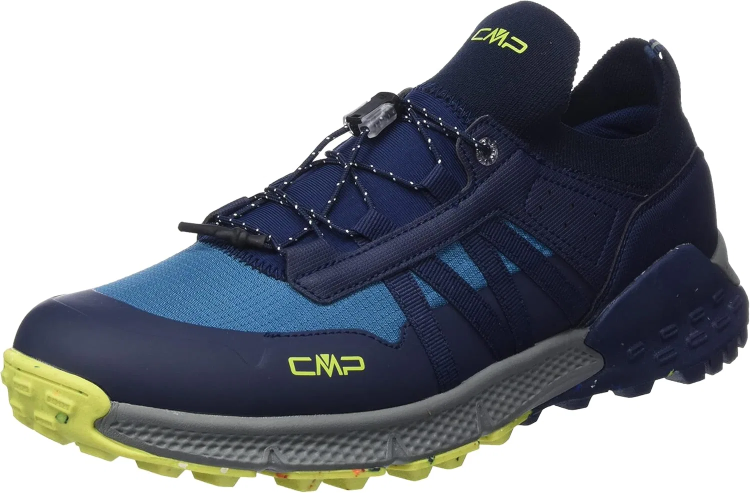 Мужские низкие треккинговые ботинки CMP Hosnian, Blue Fluo Green B Blue Verde Fluo
