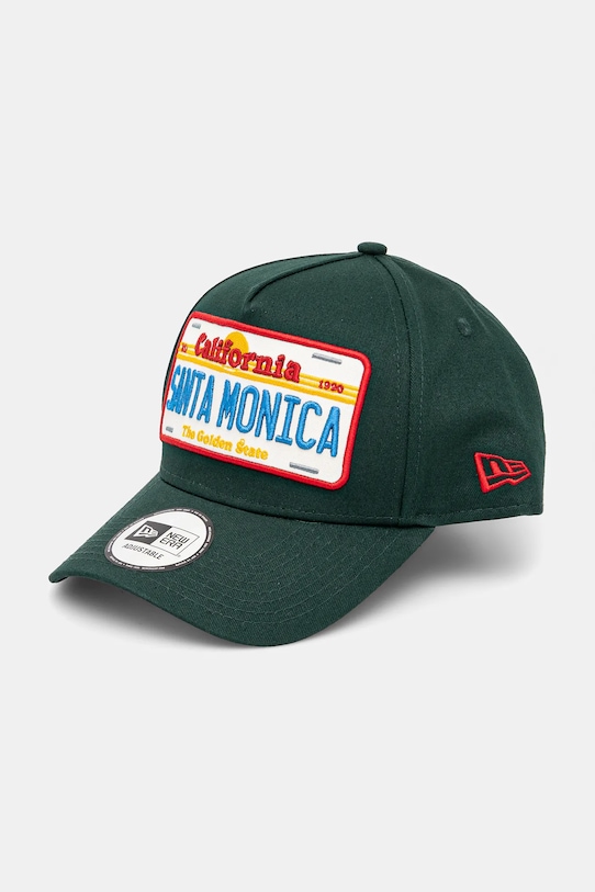 

Хлопковая кепка с козырьком New Era, зеленый
