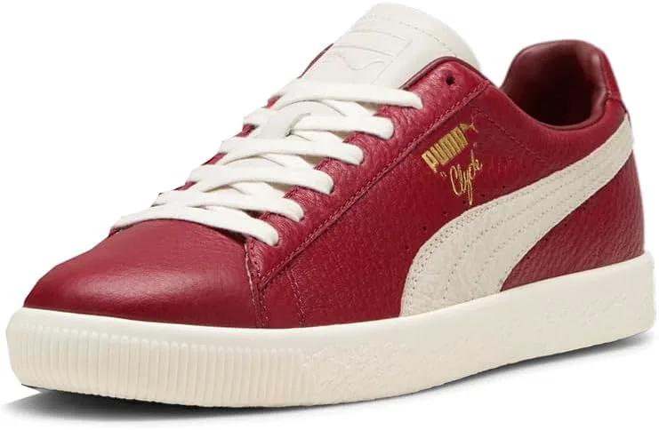 Мужские кроссовки PUMA Clyde MII на шнуровке для повседневной носки - красные, красный — фото 2