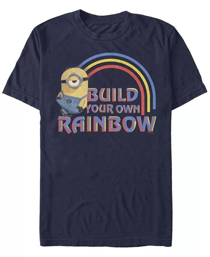 

Мужская футболка с коротким рукавом Minions Build Your Rainbow Fifth Sun, синий