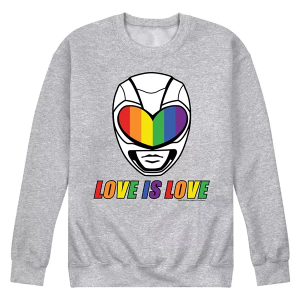 

Мужская флисовая толстовка Power Rangers Love is Love Licensed Character, серый