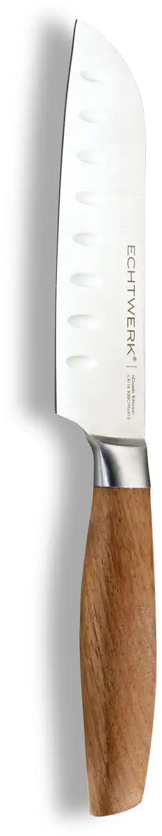 

Нож ECHTWERK Santoku "Classic Edition", (1 шт.), кухонный нож, нержавеющая сталь, длина лезвия 15 см, ручка из дерева акации Длина клинка 15,3 см., цвет silberfarben