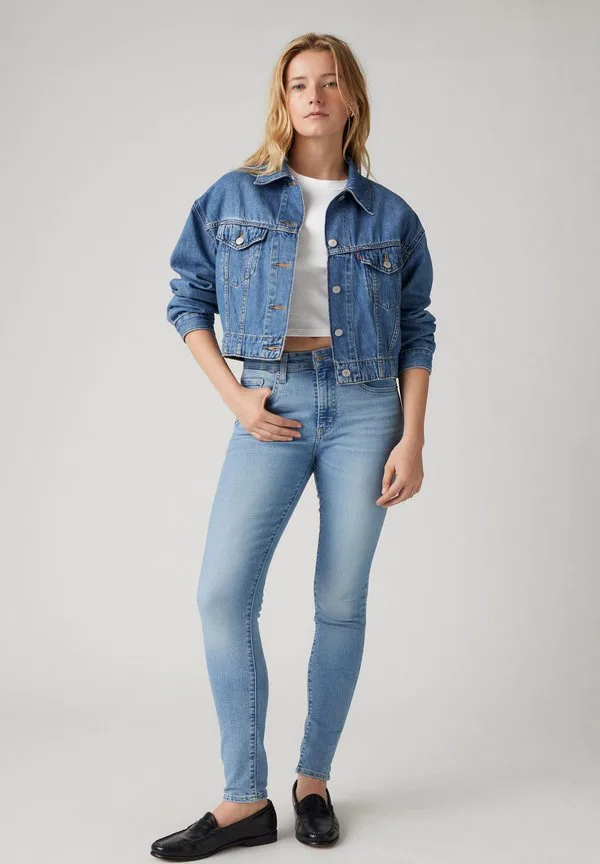721 джинсы с высокой посадкой и зауженным кроем Levi'S, Light Indigo Worn In Blue