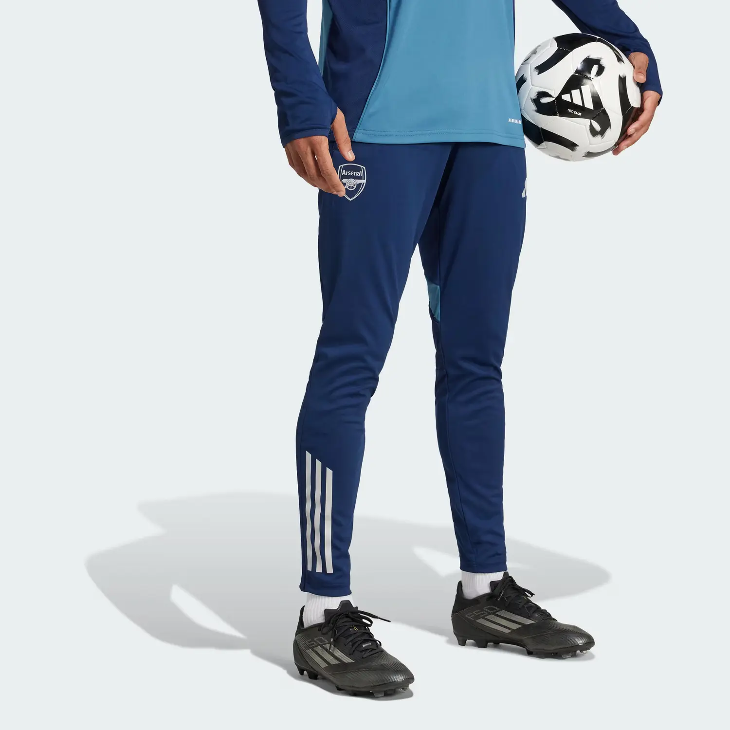 Брюки спортивные мужские Arsenal SS25 TIRO 25 COMPETITION Adidas, темно-индиго/светло-синий — фото 4