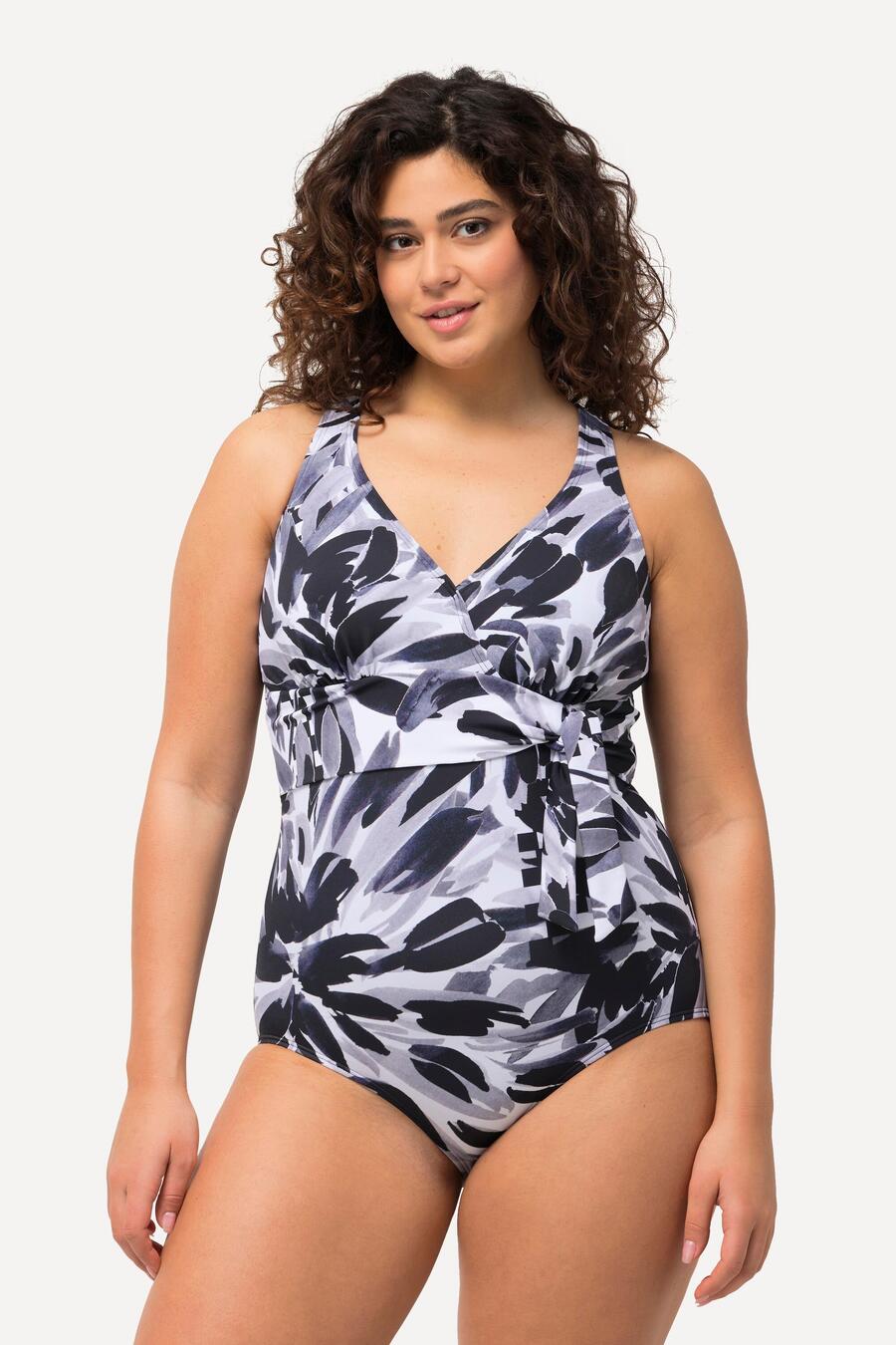 

ULLA POPKEN Женский купальник с бретелькой через шею, мягкие чашечки, переработанный