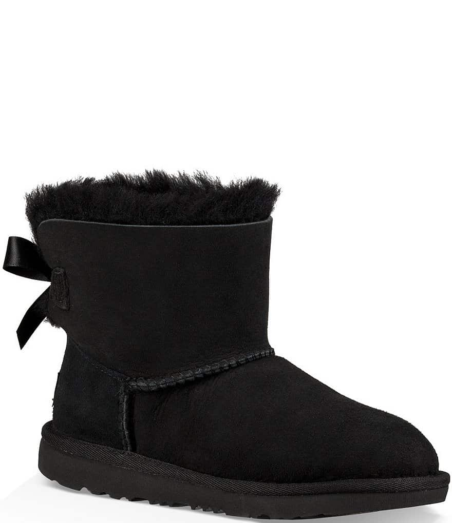 

Водонепроницаемые сапоги UGG для девочек Mini Bailey Bow II (для младенцев), черный