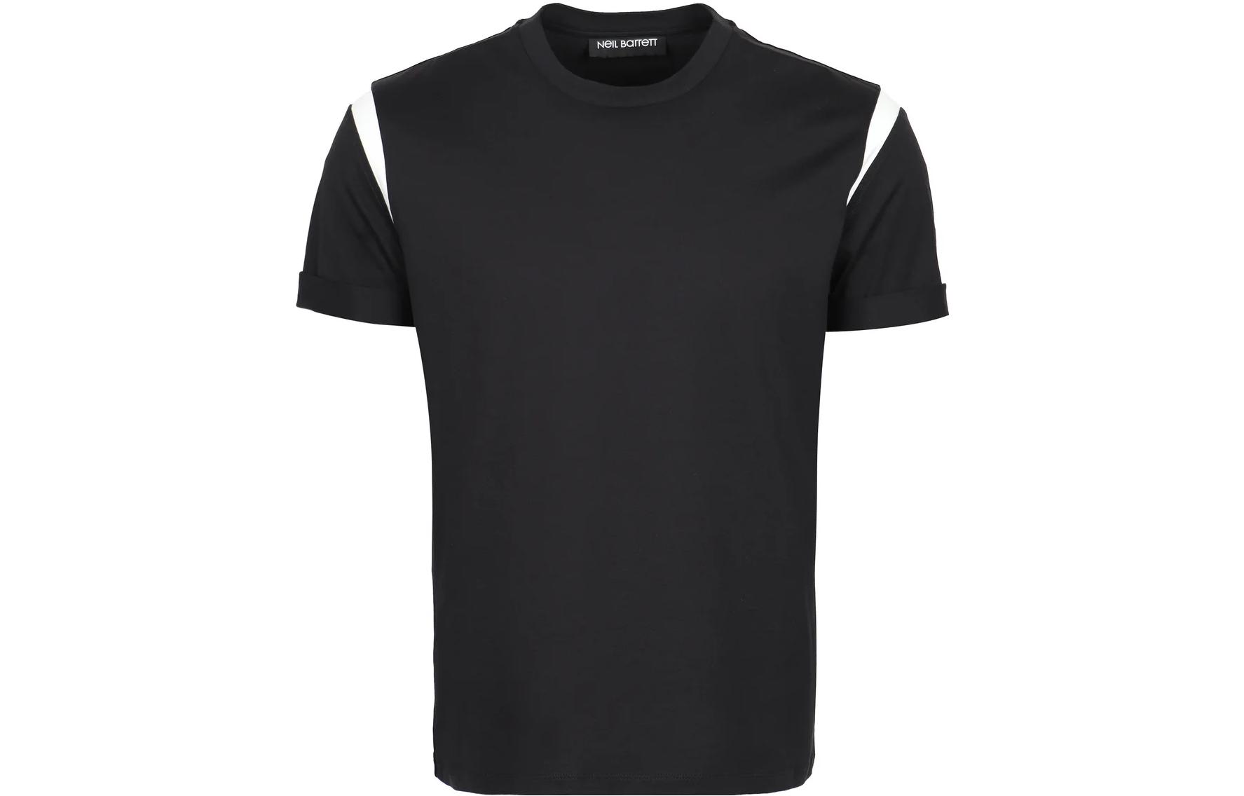 

Neil Barrett Футболка мужская черная, Черный, Neil Barrett Футболка мужская черная