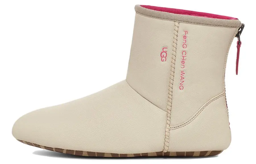 Ботинки зимние UGG WMNS Feng Chen Wang, розовый / бежевый — фото 4