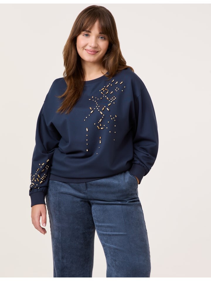 

Толстовка SAMOON T-Shirt Langarm, цвет Dark Lake Blue