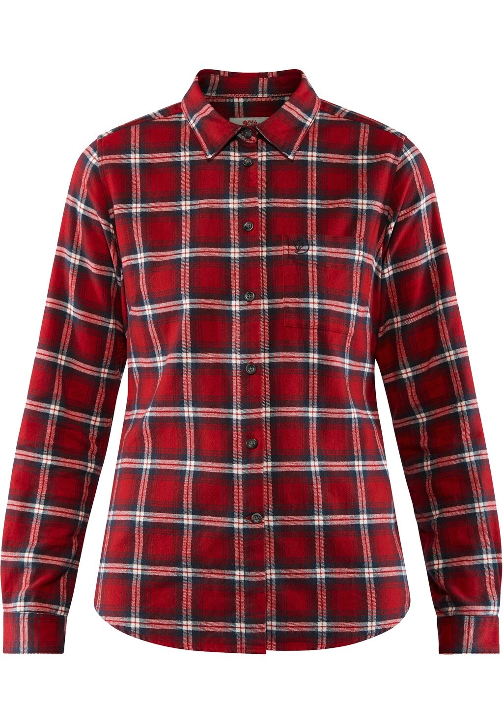 

Блузка на пуговицах ÖVIK FLANNEL SHIRT W Fjällräven, темно-красный