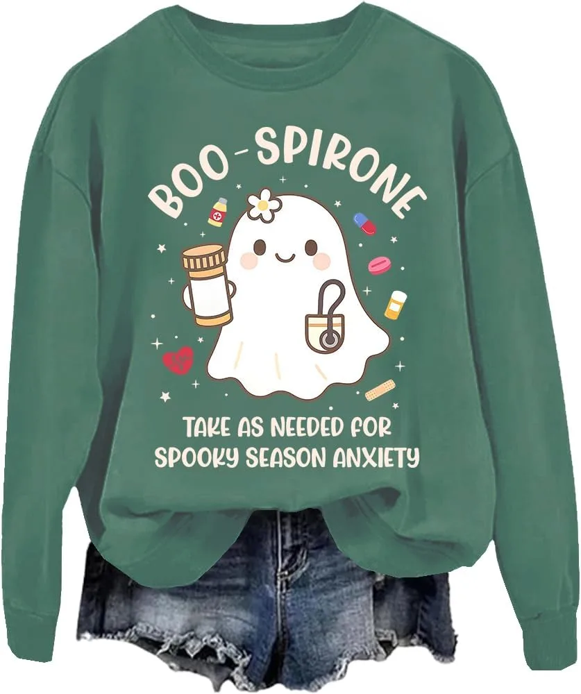 

Толстовка Boo-Spirone с принтом "Принимать по мере необходимости" FITKEYS