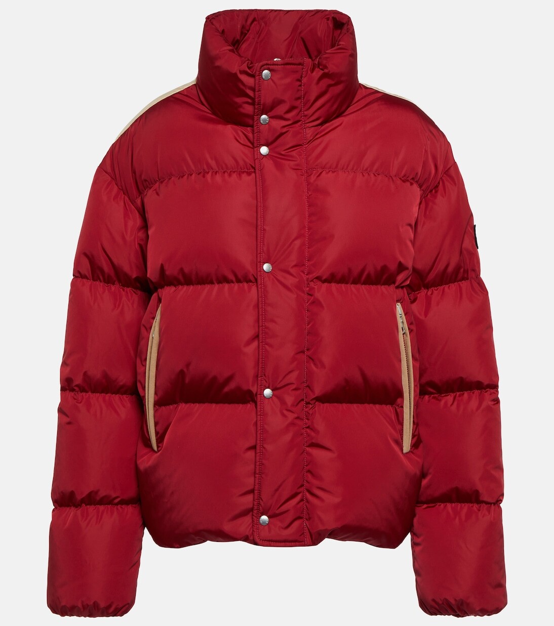 

8 moncler palm angels панаминтовый пуховик Moncler Genius, красный