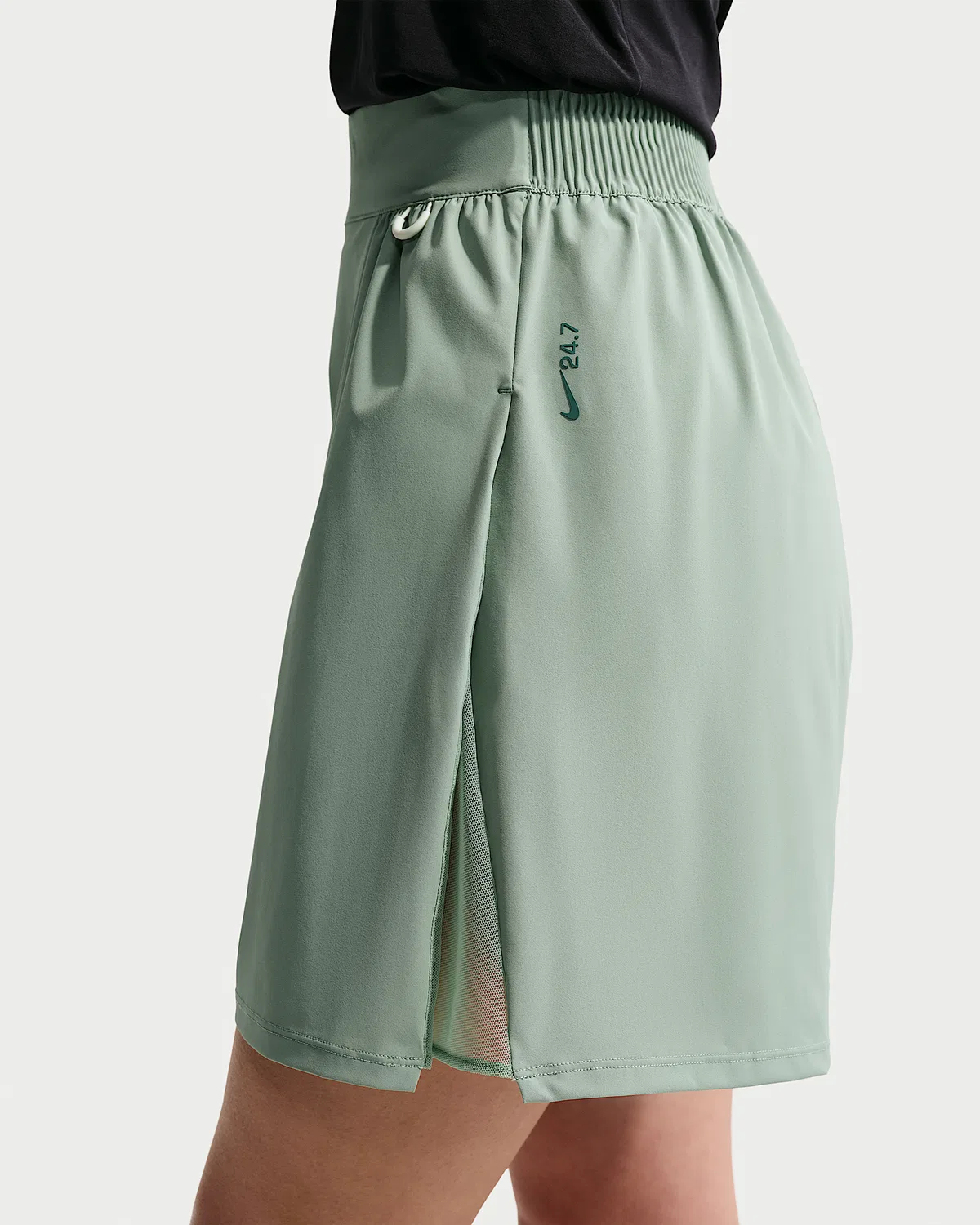 Женские шорты Dri-FIT с высокой посадкой Nike 24.7 PerfectStretch, Steam/Steam/Dutch Green — фото 3