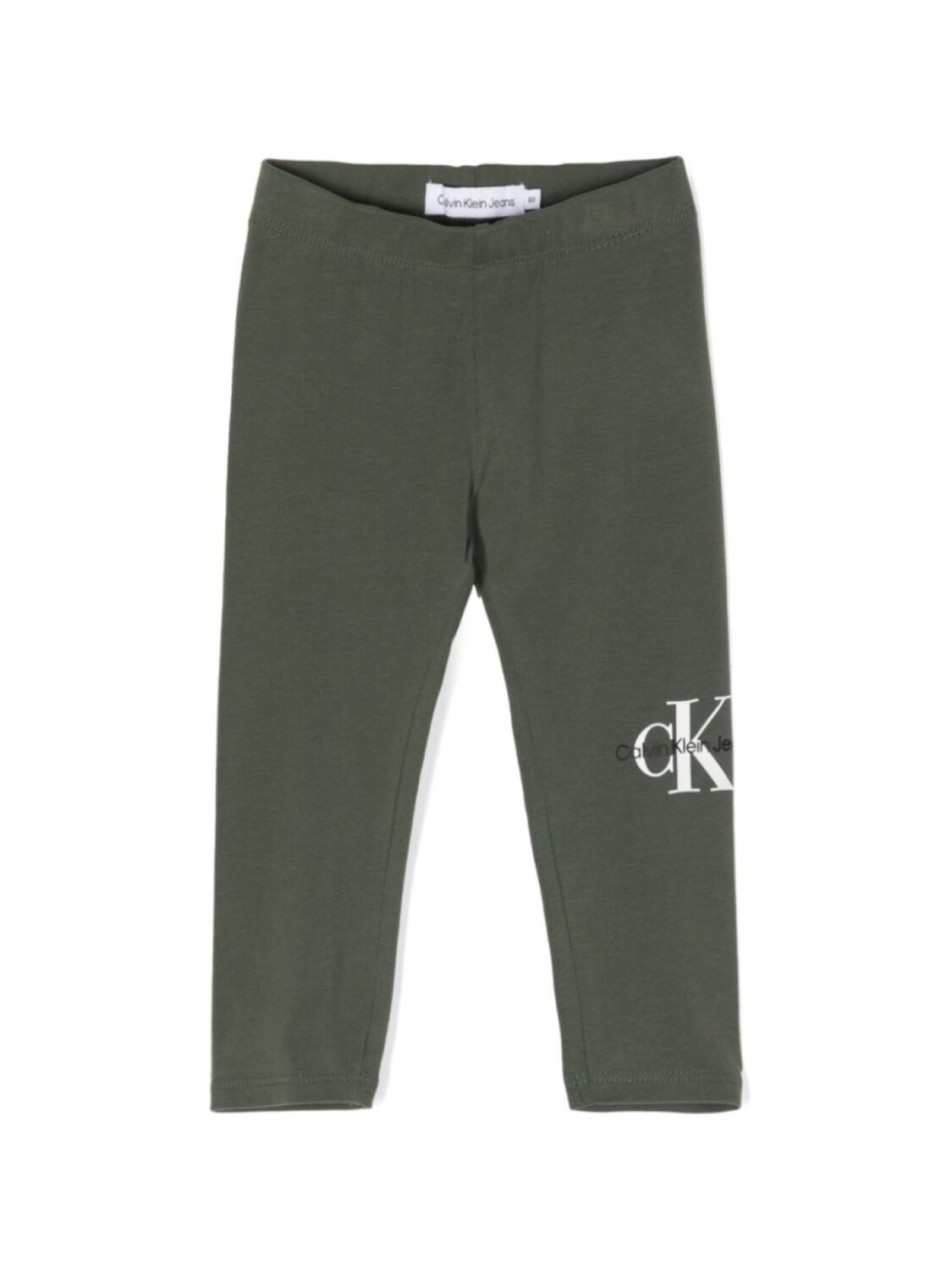 

Легинсы с монограммой Calvin Klein Kids, зеленый