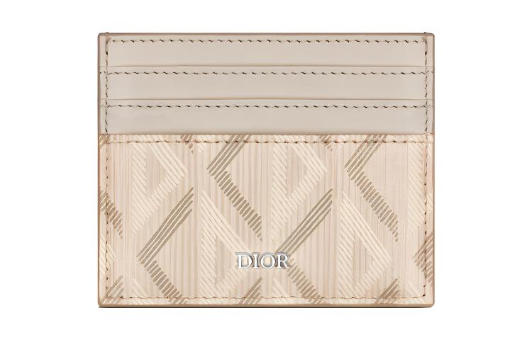 

DIOR Женский картхолдер из натуральной гладкой телячьей кожи с канвой бежевый