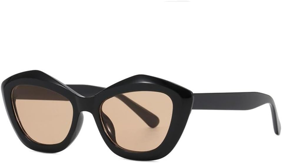 

Винтажные солнцезащитные очки в стиле ретро 2027 года для женщин, модные солнцезащитные очки для активного отдыха, стильные женские солнцезащитные очки, цвет черный чай MTZJH, One Color