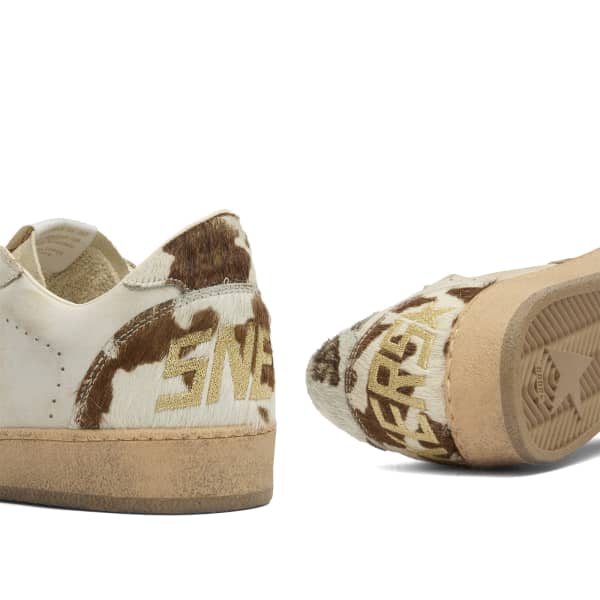 Кроссовки Ballstar Golden Goose, White, Eggnog & Caramel — фото 4